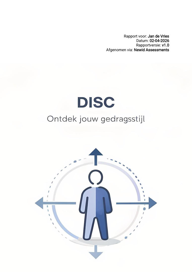 Omslag voorbeeldrapport DISC