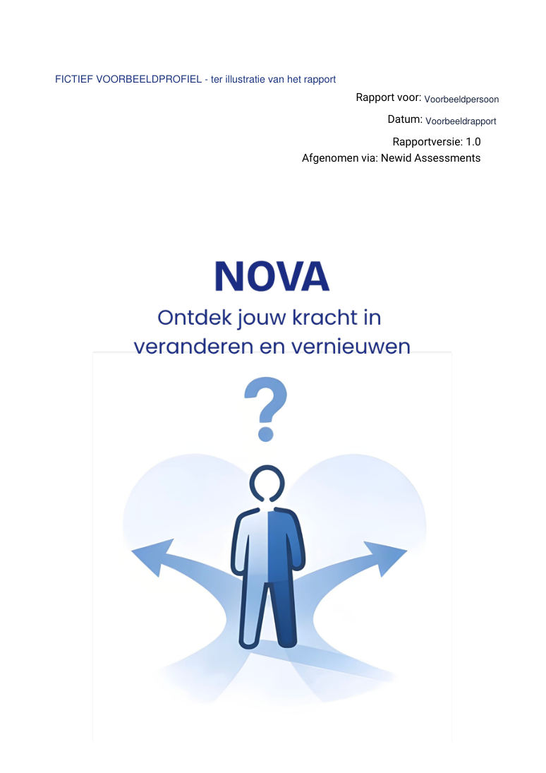 Omslag voorbeeldrapport NOVA